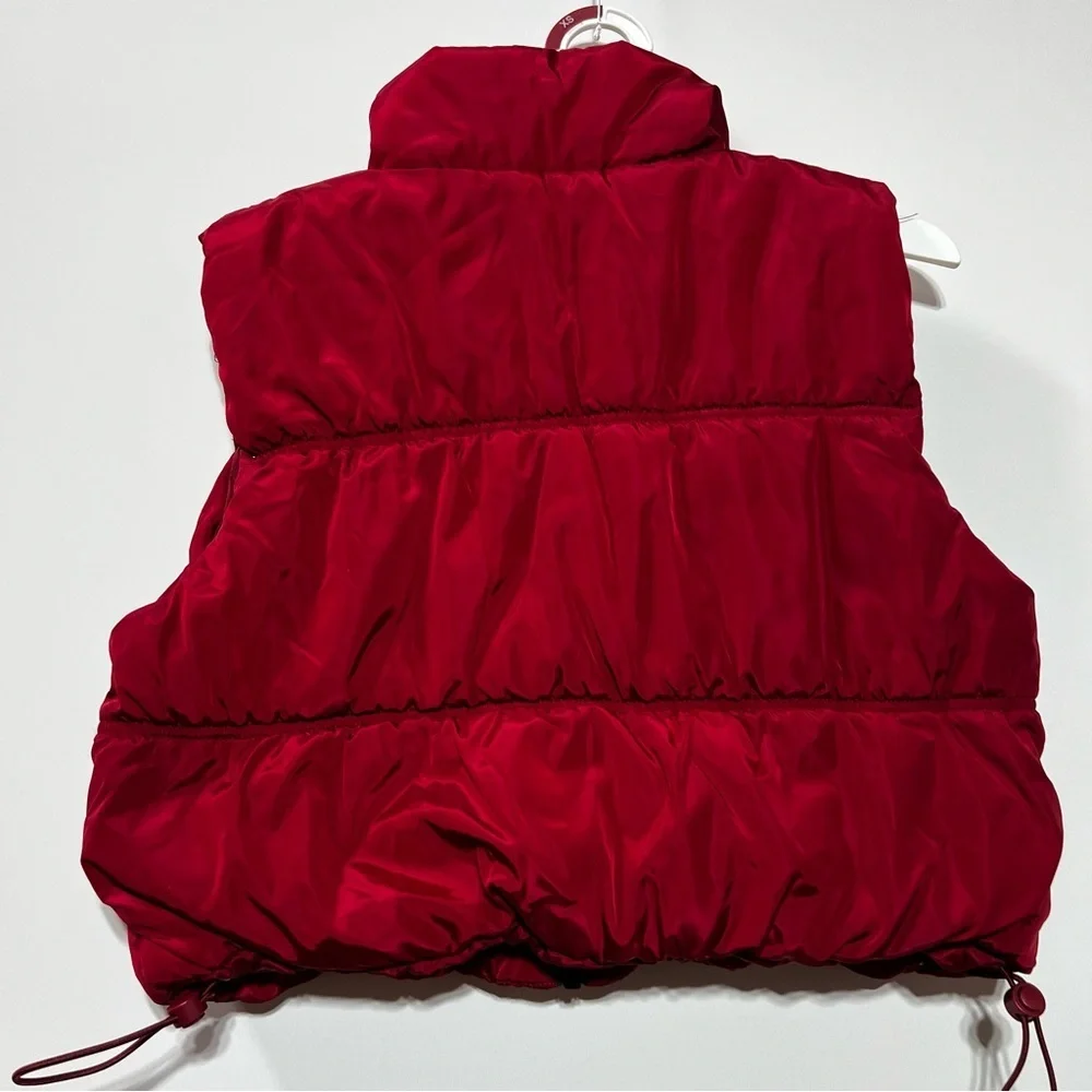 NWT Wild Fable Women's Puffer Vest- Maroon XS